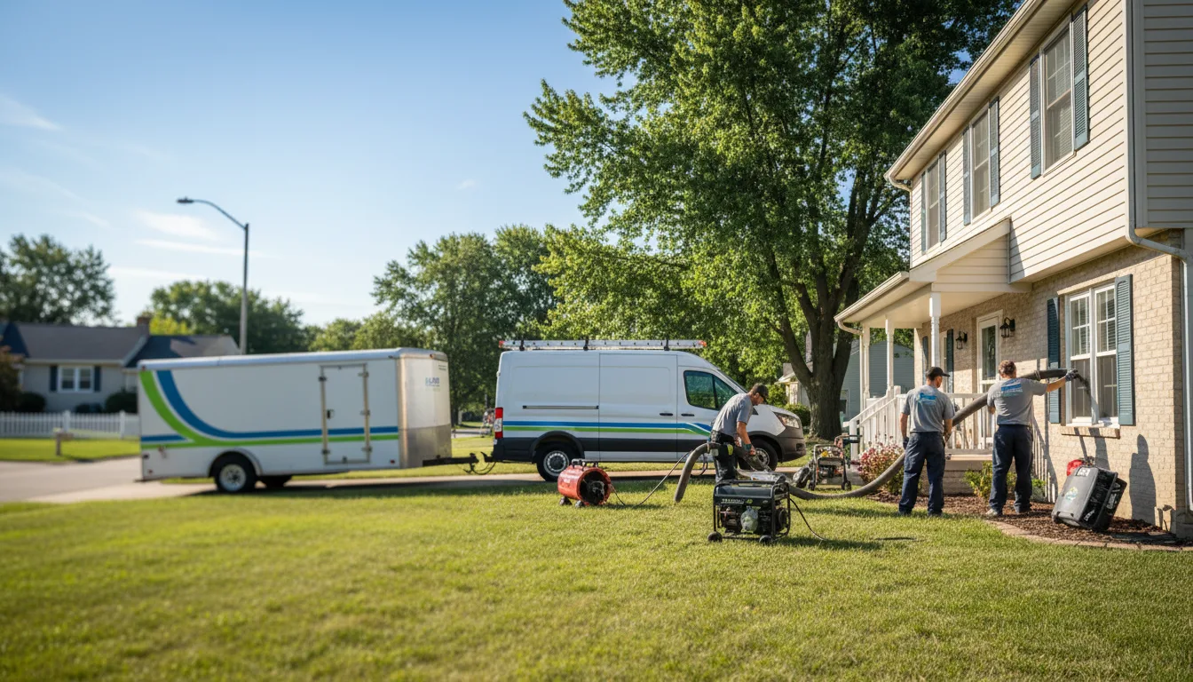 Flooded Basement Restoration And Cleanup With Repair in Liberty Center, IA near me